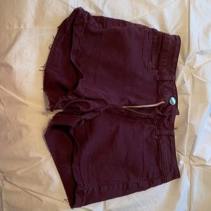 American eagle burgundy shorts